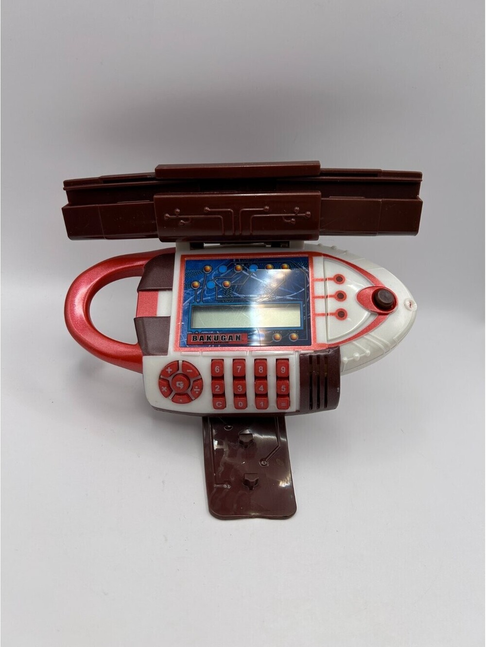 Bakugan Battle Brawlers Gauntlet Wrist Calculator Toy White Electronic
